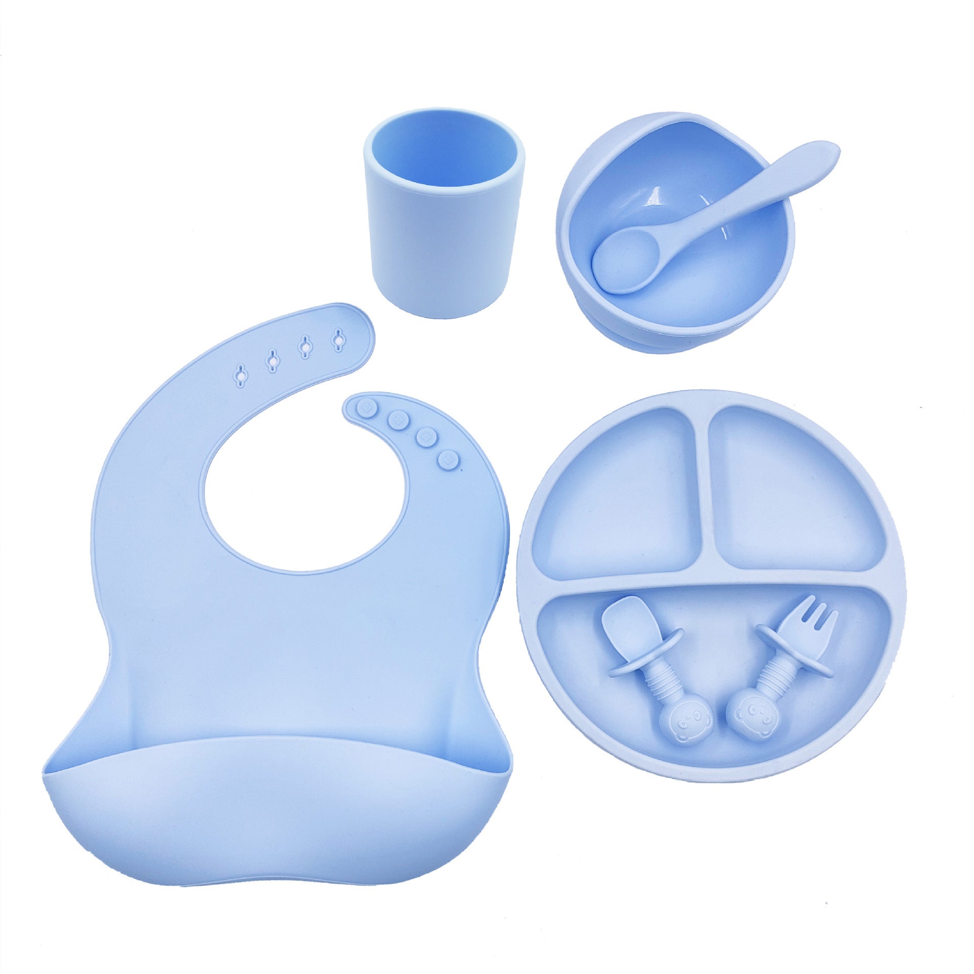 LittleSprout Silicone Feeding Set