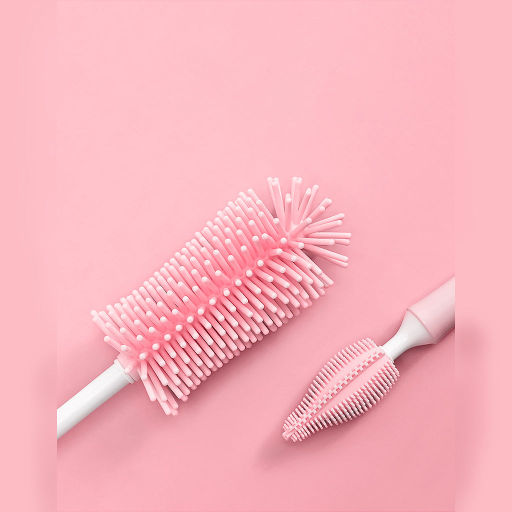 Straw Silicone Scrubbing Brush For Baby Bottle
