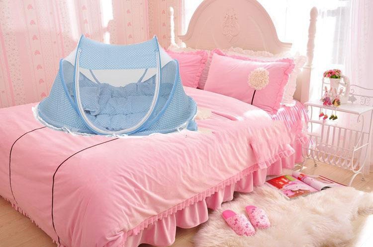 Dream Ease Portable Baby Bed Duo